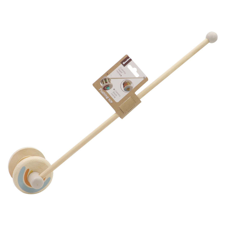 hölzerne Push -Figur Rassel
