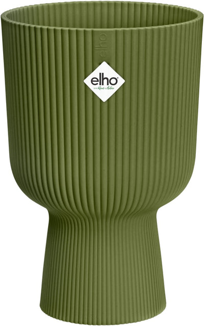 Elho Vibes Fold Coupe 14 – Blumentopf für den Innenbereich – 100 % recycelter Kunststoff – ø 13,9 x H 21,0 cm – Farngrün