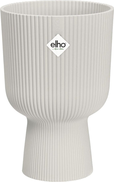 Elho Vibes Fold Coupe 14 – Blumentopf für den Innenbereich – 100 % recycelter Kunststoff – ø 13,9 x H 21,0 cm – seidenweiß