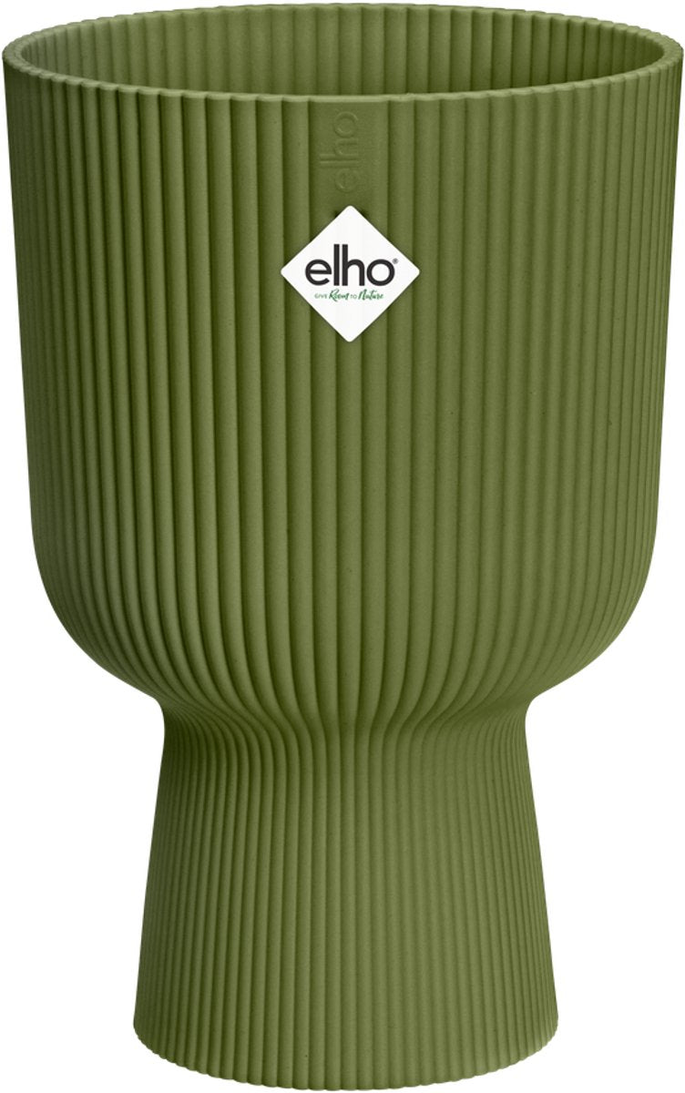 Elho Vibes Fold Coupe 14 – Blumentopf für den Innenbereich – 100 % recycelter Kunststoff – ø 13,9 x H 21,0 cm – Farngrün