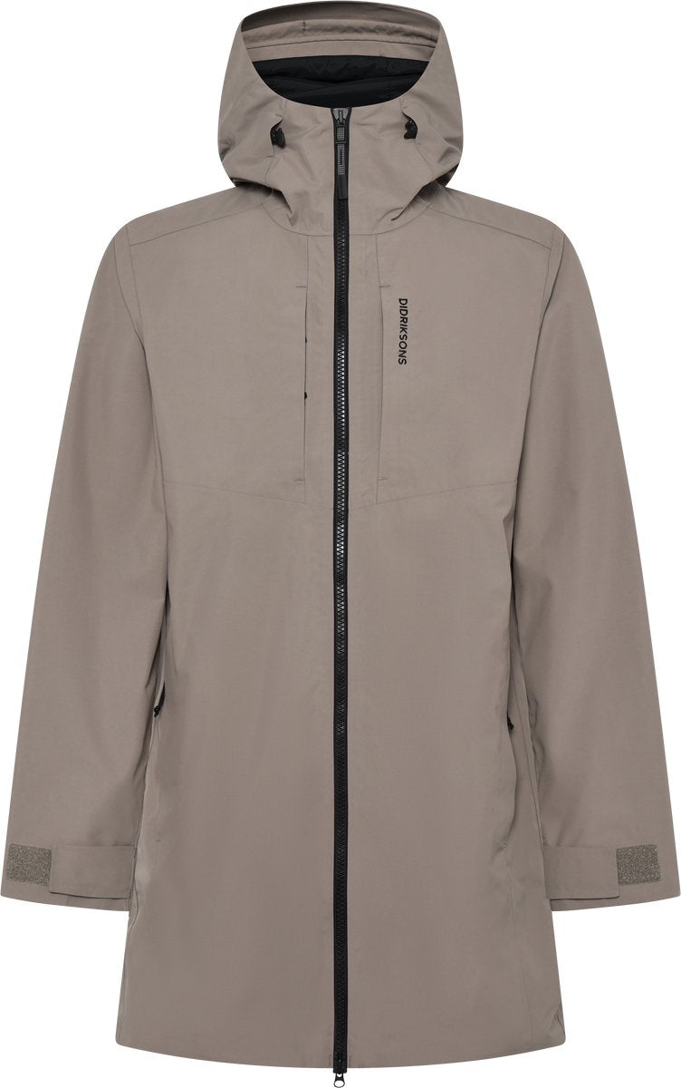 Didriksons Sören USX Parka Unisex Outdoor-Jacke – Aschebraun