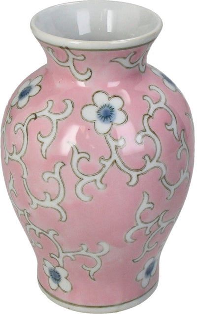 HD Collection Vase Porzellan rosa 10,5x10,5x16cm