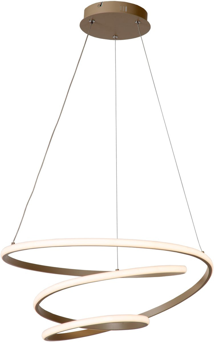 Lucide spiral - Hängelampe - LED dimmbar - CCT - 1x40W 2700K 4000K - Taupe | wesentlich