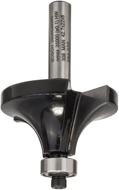 Bosch - Rundprofilfräser 8 mm, r1 15 mm, l 22 mm, g 66 mm