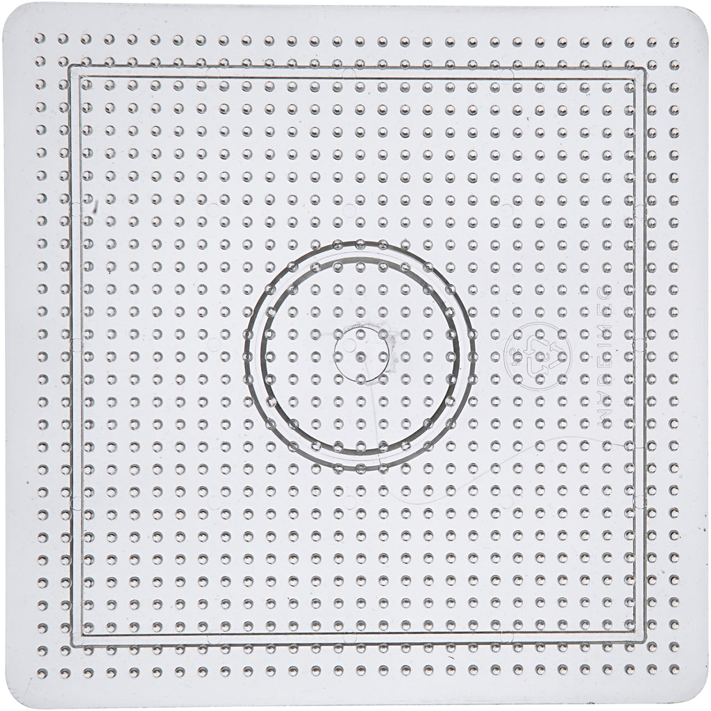 Creativ Company String Perlenzeichen Square Clear, 14,5 x 14,5 cm