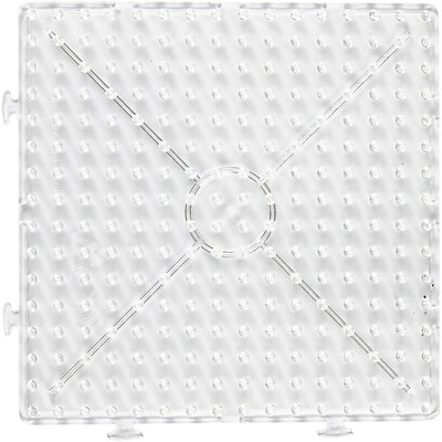Creativ Company Grundplatte, großes Quadrat, Größe 15x15 cm, Jumbo, klar, 1 Stück