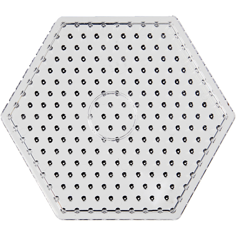 Creativ Company Grundplatte, Sechseck, Größe 17,5x17,5 cm, Jumbo, klar, 1 Stück
