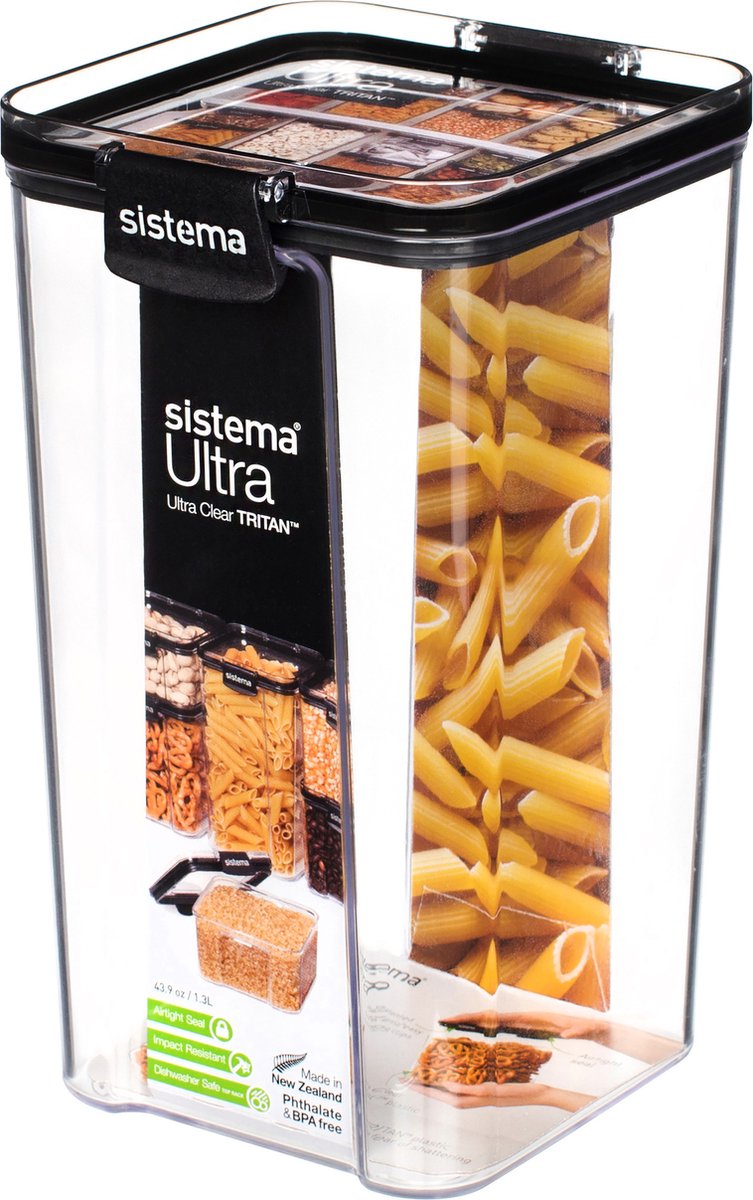 Sistema ultra quadratische Aufbewahrungsbox – 1,3 l
