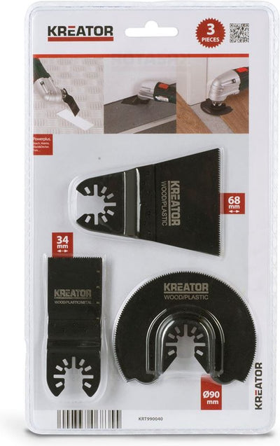 Kreator - Zubehör - krt990040 - Multitool-Zubehörset - 3-tlg.