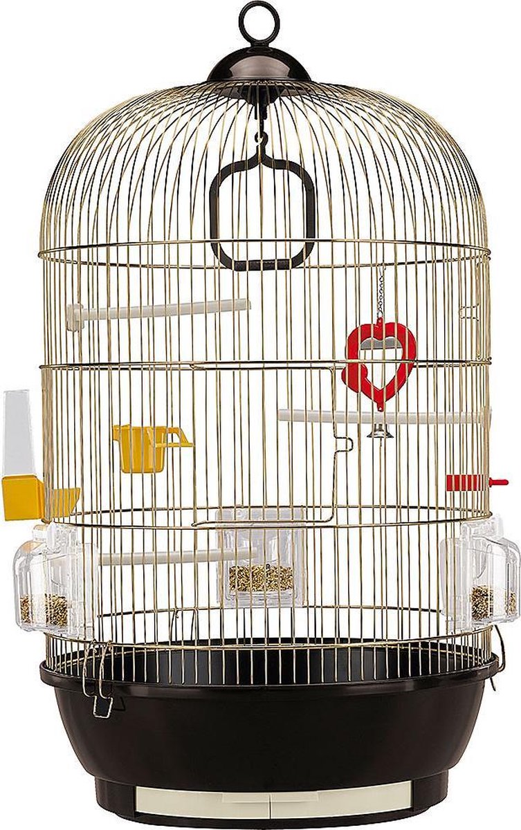 Ferplast Diva antiker Vogelkäfig – braun – 40 x 40 x 65 cm