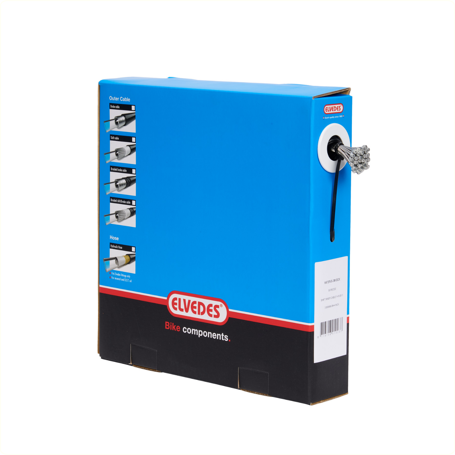 Schaltinnenzug Elvedes 2250mm Edelstahl Slick ø1,1mm N-Nippel (100 Stück)