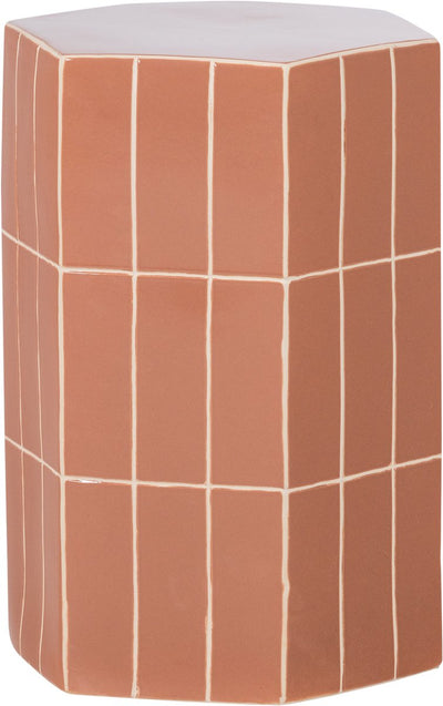 Woood Plu dekorativer Beistelltisch – Keramik – Altrosa – 54 x 38 x 32