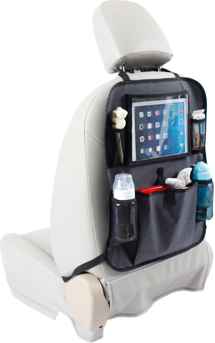 Babydan, der luxuriöse Autositz-Organizer für Tablets – Grau