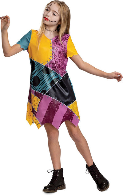 Disney-Disguise – Albtraum vor Weihnachten, Sally-Kleid Basic Plus, Größe M (7–8 Jahre), Mädchen