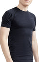 Craft Core Dry Active Comfort SS M Herren-Thermoshirt – Schwarz