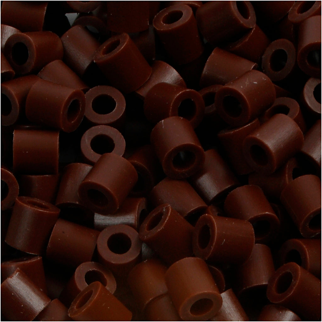 Nabbi-Fotoperlen, Größe 5x5 mm, Lochgröße 2,5 mm, mittel, braun (3), 1100 Stück 1 Box