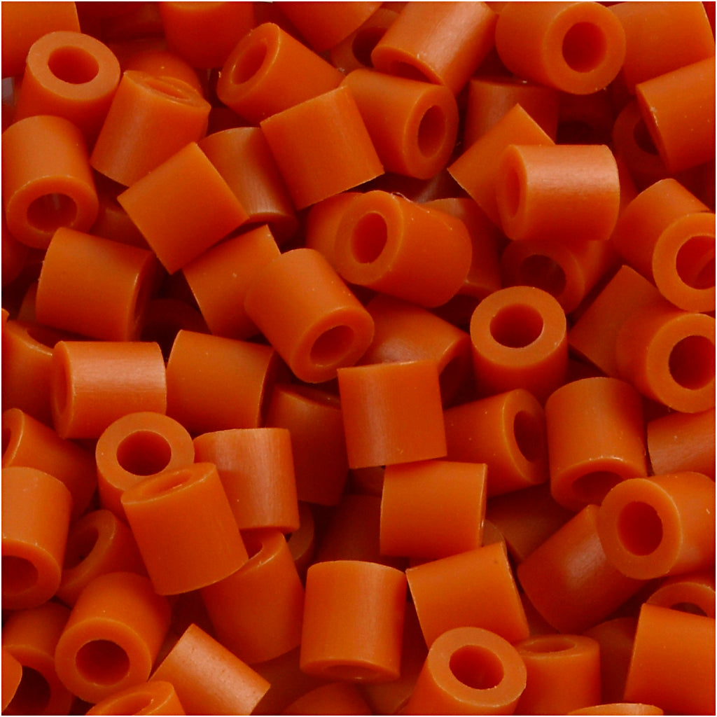 Nabbi Fotoperlen, Größe 5x5 mm, Lochgröße 2,5 mm, mittel, rotbraun (5), 6000 Stück 1 Box