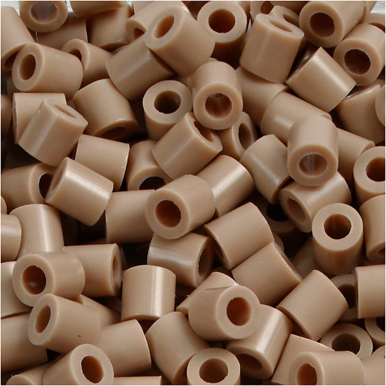Nabbi Fotoperlen, Größe 5x5 mm, Lochgröße 2,5 mm, mittel, beige (6), 6000 Stück 1 Box