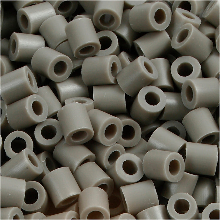 Nabbi-Fotoperlen, Größe 5x5 mm, Lochgröße 2,5 mm, mittel, Asche (8), 6000 Stück 1 Box