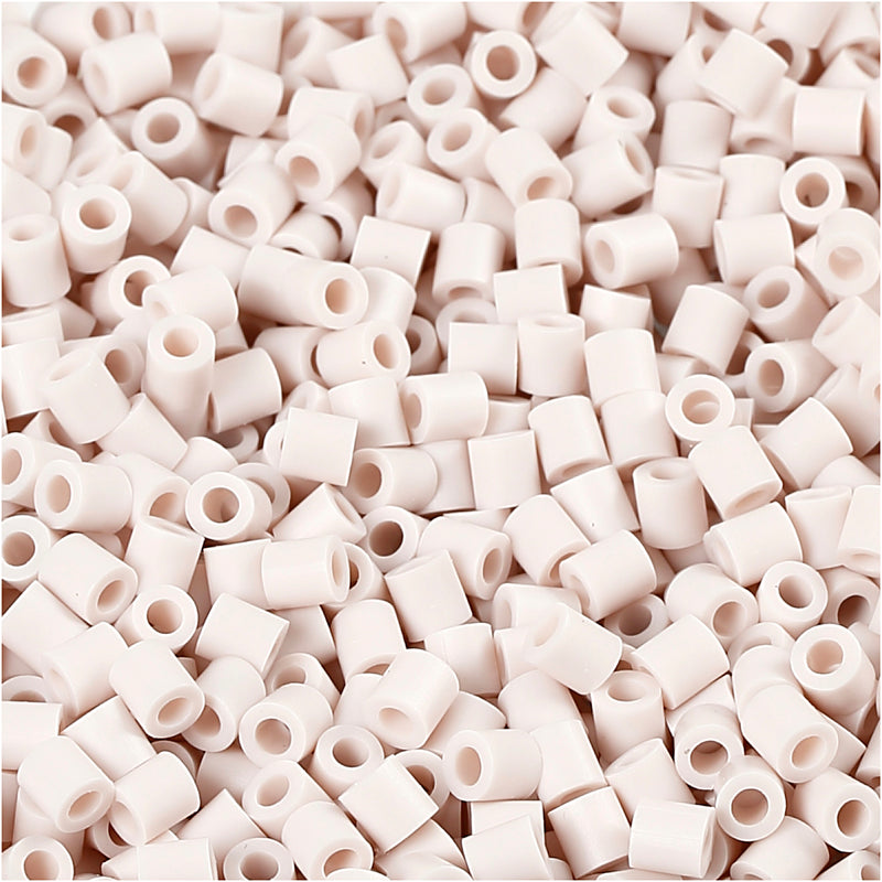 Nabbi Fotoperlen, Größe 5x5 mm, Lochgröße 2,5 mm, mittel, hellgrau (10), 6000 Stück 1 Box