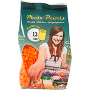 Nabbi Fotoperlen, Größe 5x5 mm, Lochgröße 2,5 mm, mittel, leuchtend orange (13), 1100 Stück 1 Box - afbeelding 2