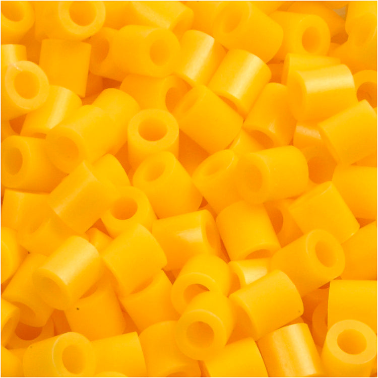 Nabbi Fotoperlen, Größe 5x5 mm, Lochgröße 2,5 mm, mittel, gelb (14), 1100 Stück 1 Box