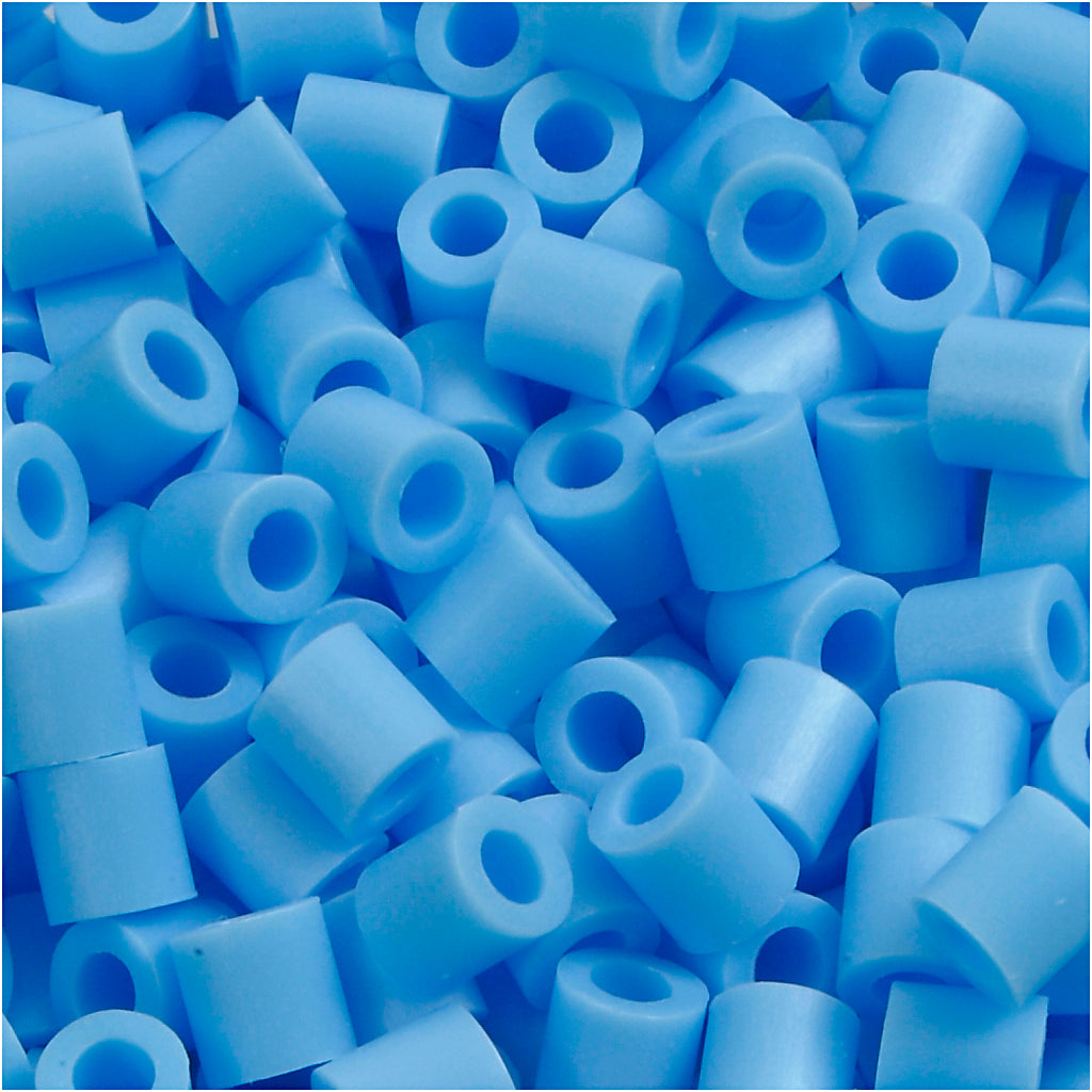 Nabbi Fotoperlen, Größe 5x5 mm, Lochgröße 2,5 mm, mittel, pastellblau (23), 6000 Stück 1 Box