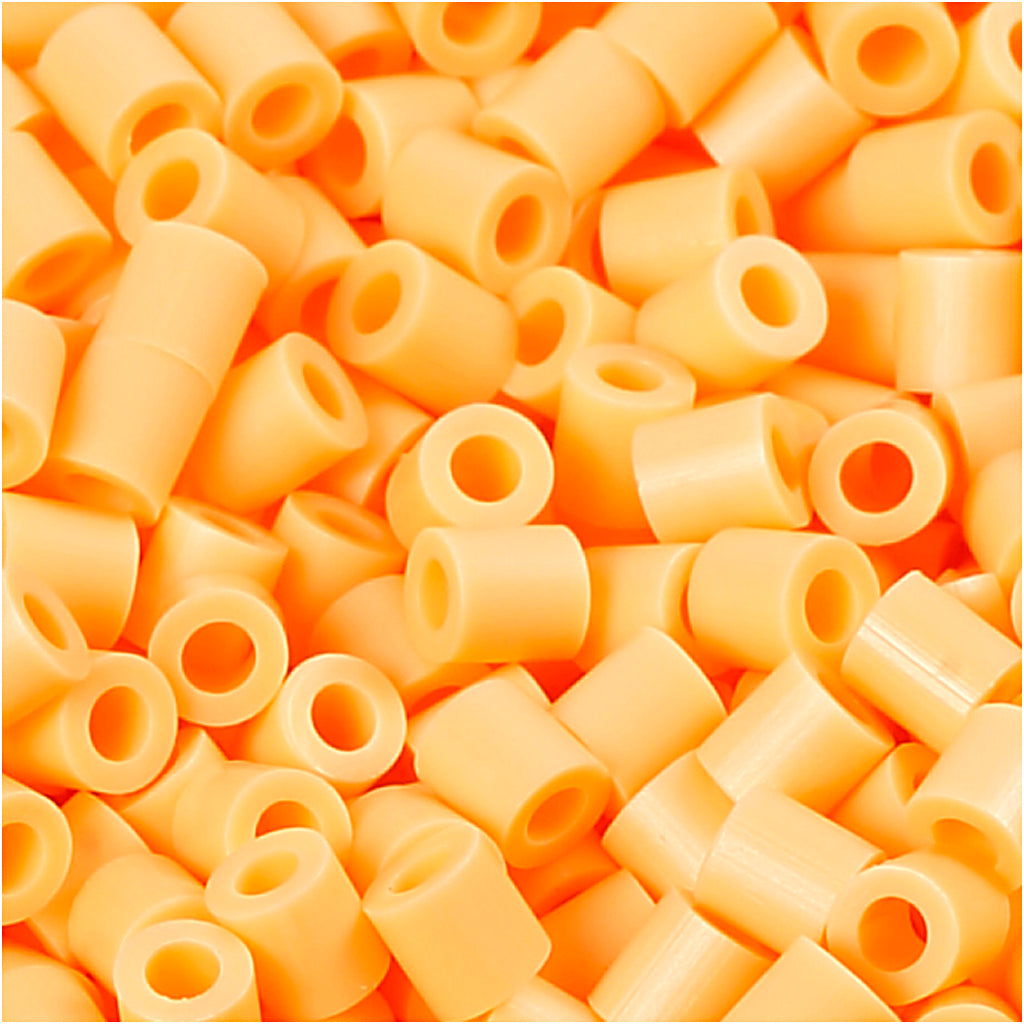 Nabbi Fotoperlen, Größe 5x5 mm, Lochgröße 2,5 mm, mittel, hellorange (26), 6000 Stück 1 Box