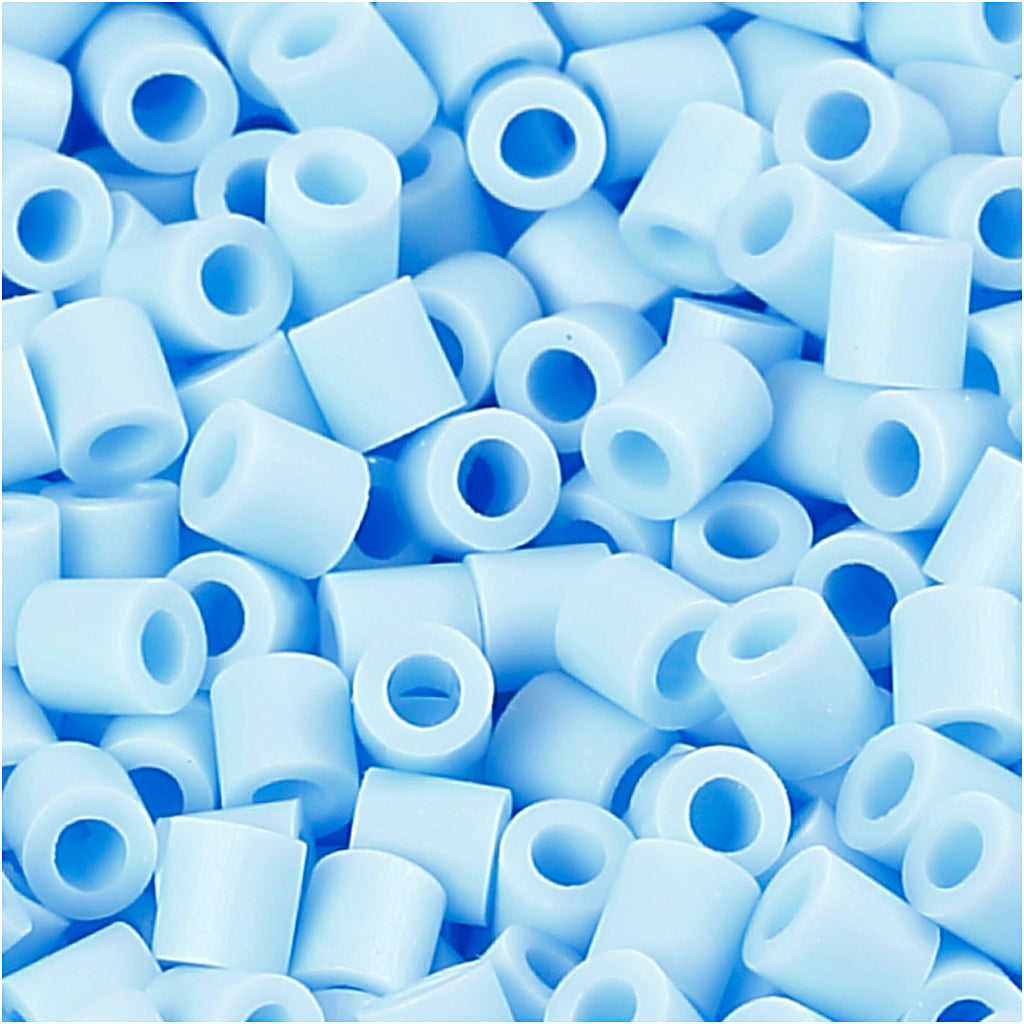 Nabbi Fotoperlen, Größe 5x5 mm, Lochgröße 2,5 mm, mittel, hellblau (28), 6000 Stück 1 Box