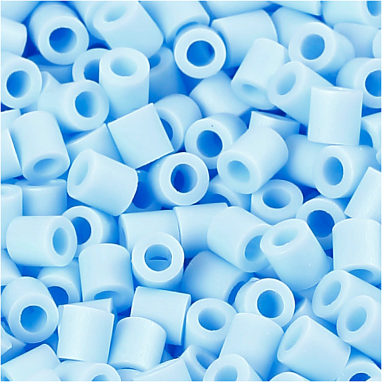 Nabbi Fotoperlen, Größe 5x5 mm, Lochgröße 2,5 mm, mittel, hellblau (28), 6000 Stück 1 Box