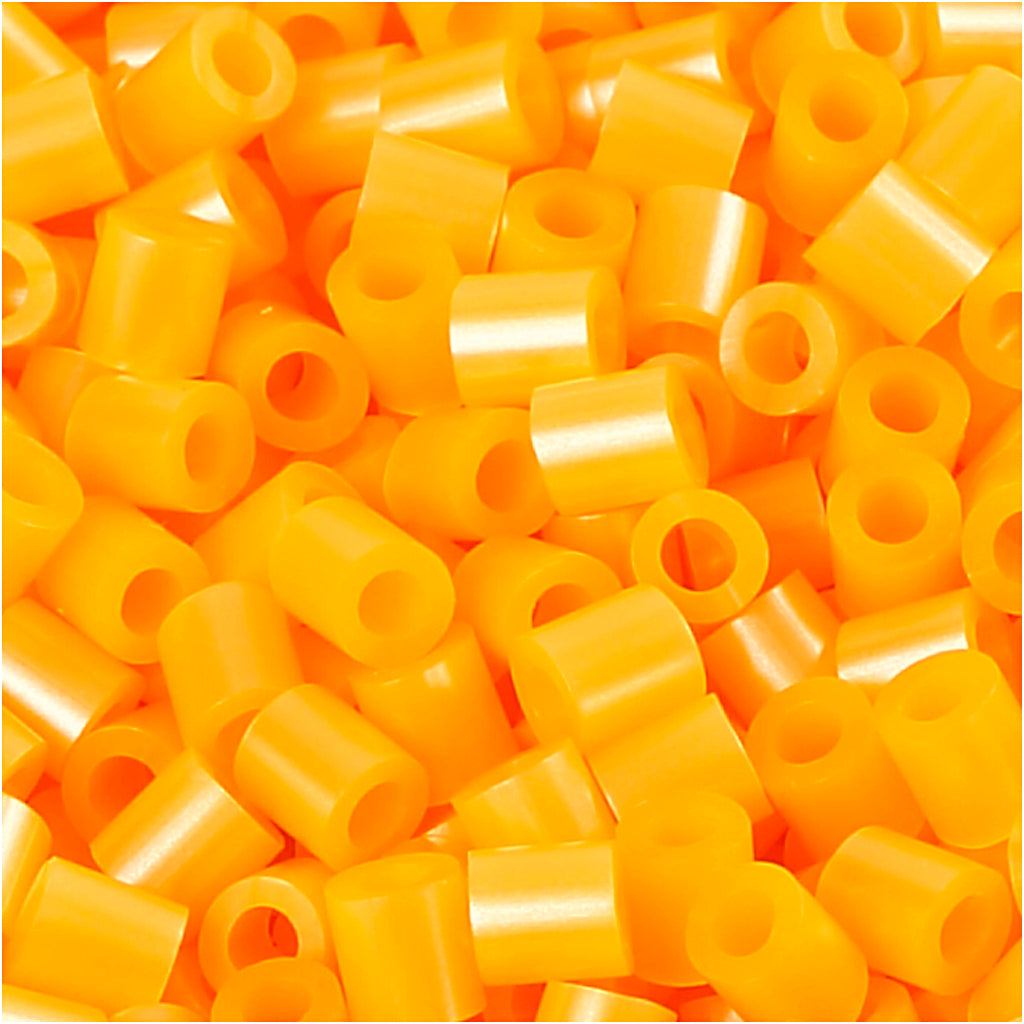 Nabbi-Fotoperlen, Größe 5x5 mm, Lochgröße 2,5 mm, mittel, Aprikose (29), 1100 Stück 1 Box