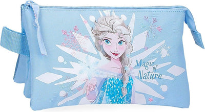 Jim Jam Federmäppchen Disney Frozen Federmäppchen 3 Fächer mit 2 Reißverschlüssen