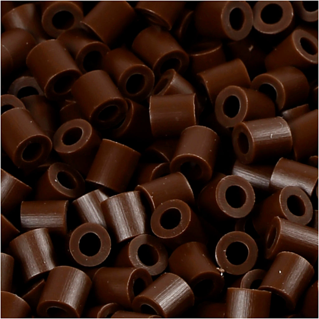 Nabbi-Fotoperlen, Größe 5x5 mm, Lochgröße 2,5 mm, mittel, dunkelbraun (2), 1100 Stück 1 Box