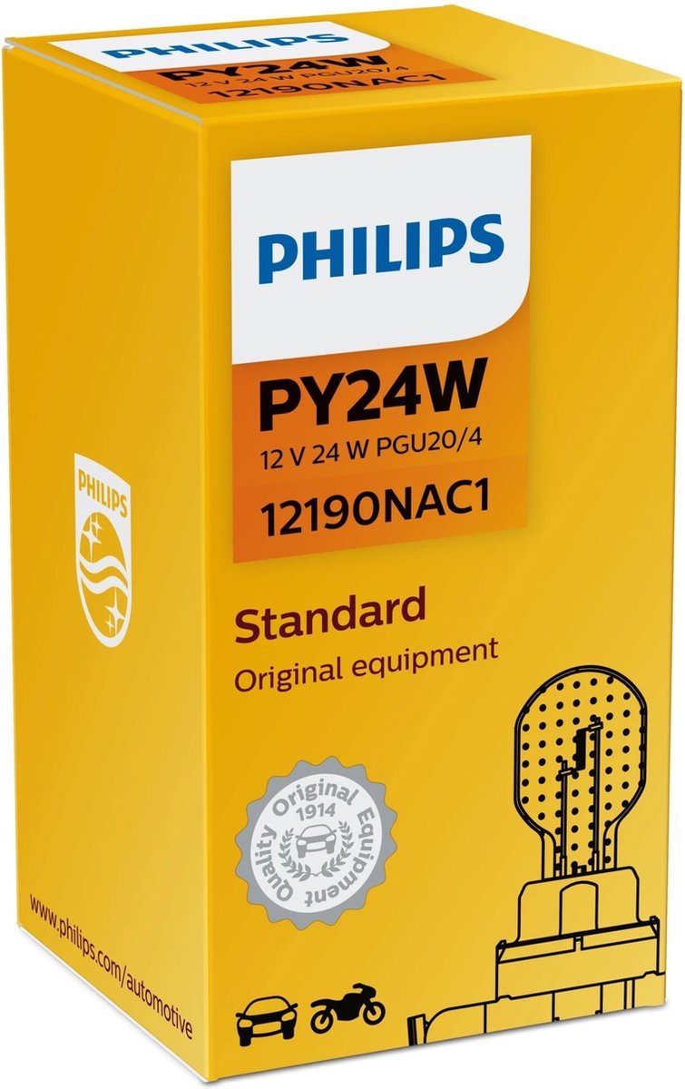 Philips Standard py24w Bernstein 12190nac1 – pro Stück