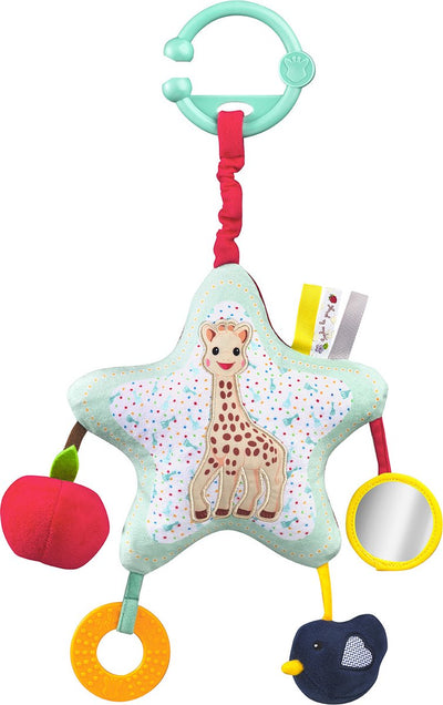Sophie die Giraffe Activity Star – Laufstall-Mobile – Babyspielzeug – 6 Aktivitäten – ab 0 Monaten – 40 x 25 x 8 cm – mehrfarbig