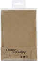 Creativ Firmenkarten und Umschläge, Kartengröße 10,5x15 cm, Umschlaggröße 11,5x16,5 cm, natur, 10er Set 1 Box