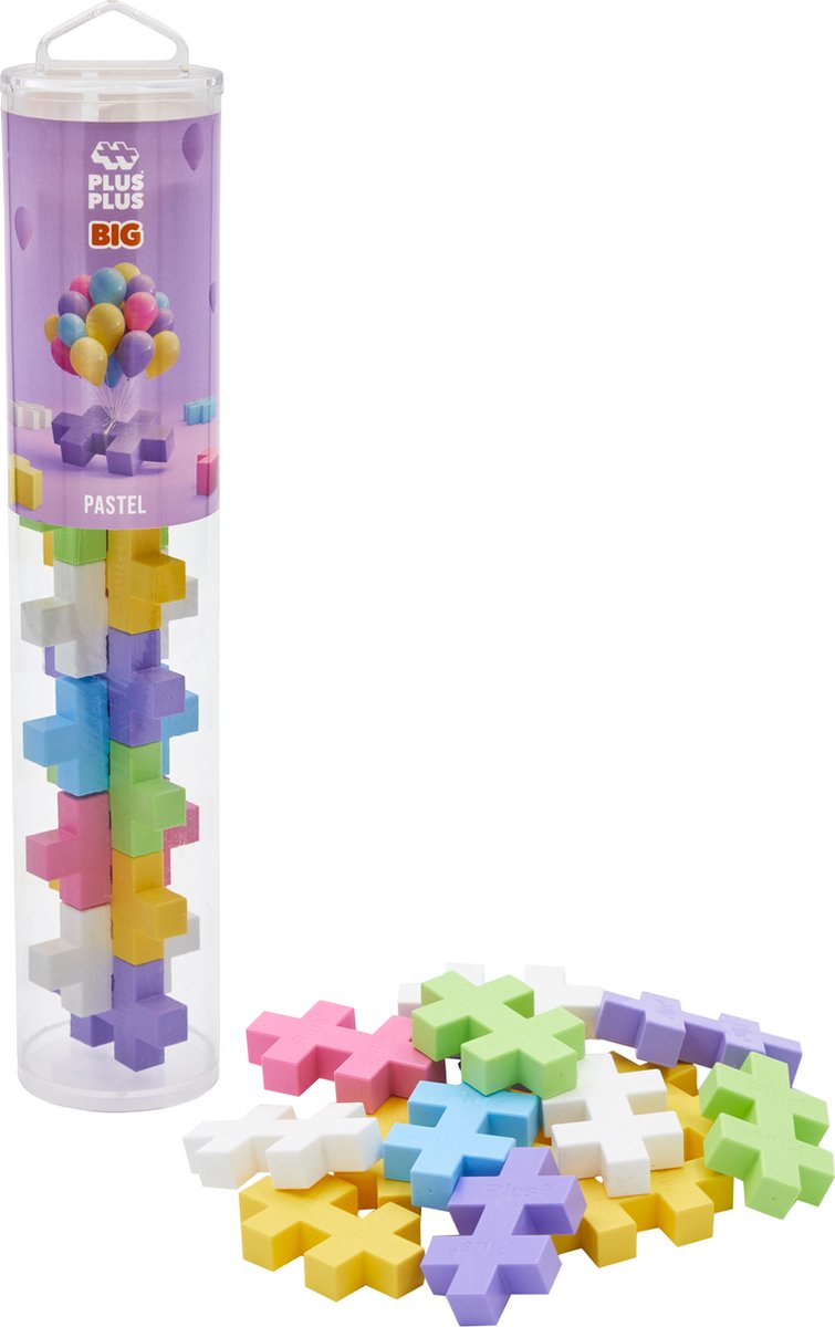 Plus Plus Tube Pastell groß Plus-Plus: 15 Stück (3225)