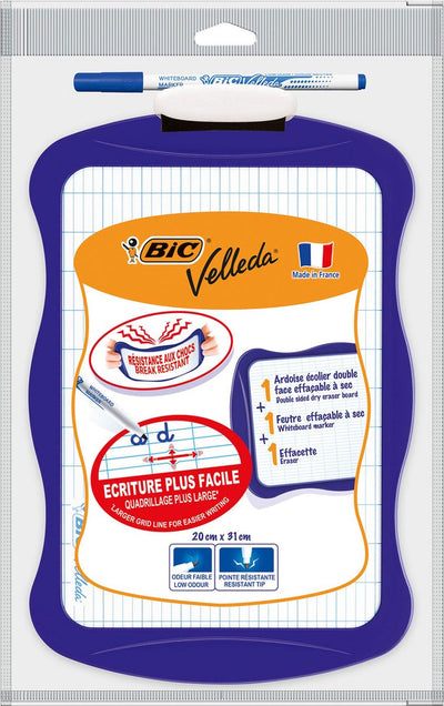 BIC Velleda Whiteboard mit Wischleiter und Marker