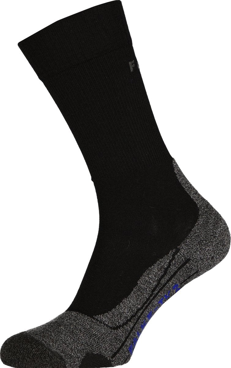 Falke TK2 Cool Anti-Blister Wandersocken aus dickem Lyocell-Funktionsmaterial Herren Schwarz - Größe 46-48
