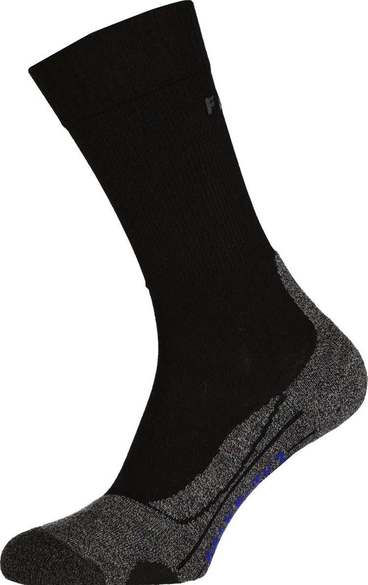 Falke TK2 Cool Anti-Blister Wandersocken aus dickem Lyocell-Funktionsmaterial Herren Schwarz - Größe 42-43