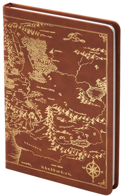 Edle Sammlung „Der Herr der Ringe“-Tagebuch, Karte von Mittelerde, 240 Seiten, Schreibwaren