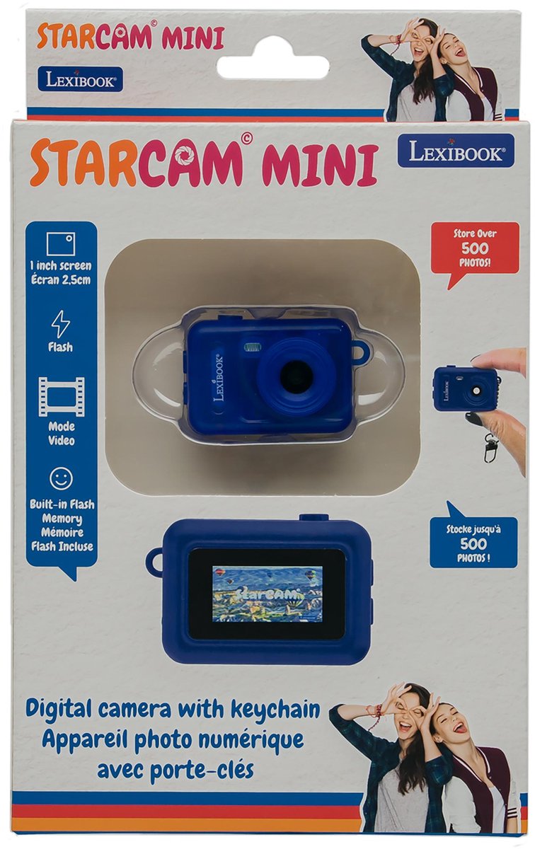 Lexibook Schlüsselanhänger Miniatur-Digitalkamera hellblau mit integriertem Flash-Speicher
