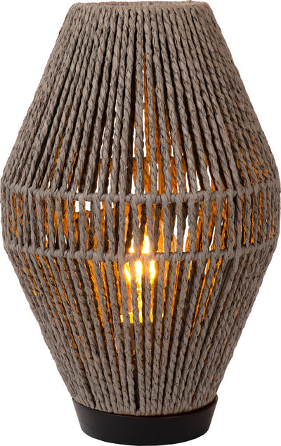 Lucide cordulle - Tischlampe - 1xe27 - grau