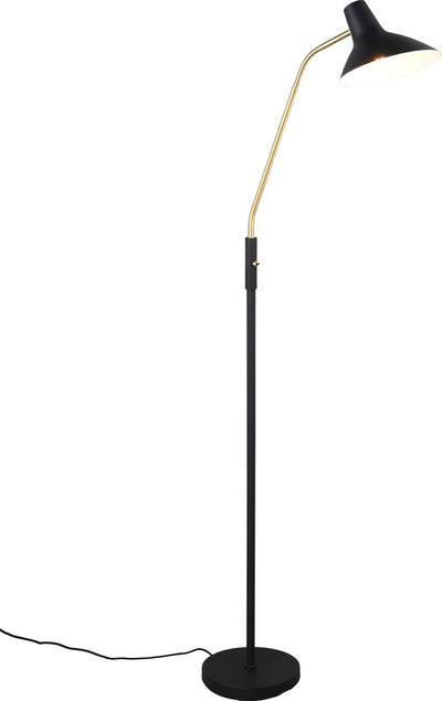 Trio Traveller - Stehleuchte - Schwarz-Gold - exkl. 1x E27 4W - flexibel