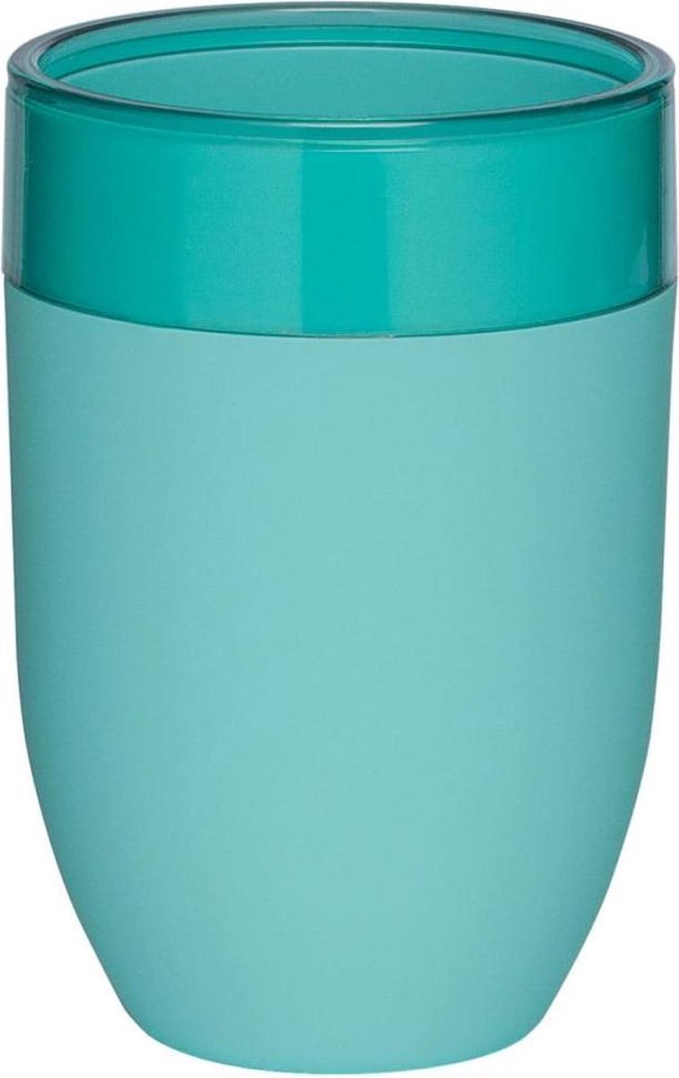 Sealskin Bloom – freistehender Zahnputzbecher – Aqua