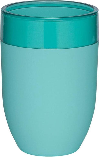 Sealskin Bloom – freistehender Zahnputzbecher – Aqua
