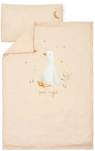 Little Dutch Bettbezug für Kinderbetten – Beige – Newborn Naturals – Kleine Gans