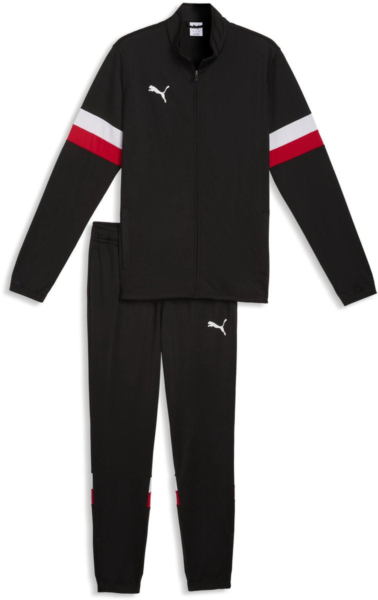 Puma individualrise tracksuit Herren-Trainingsanzug - Schwarz-Weiß-Rot