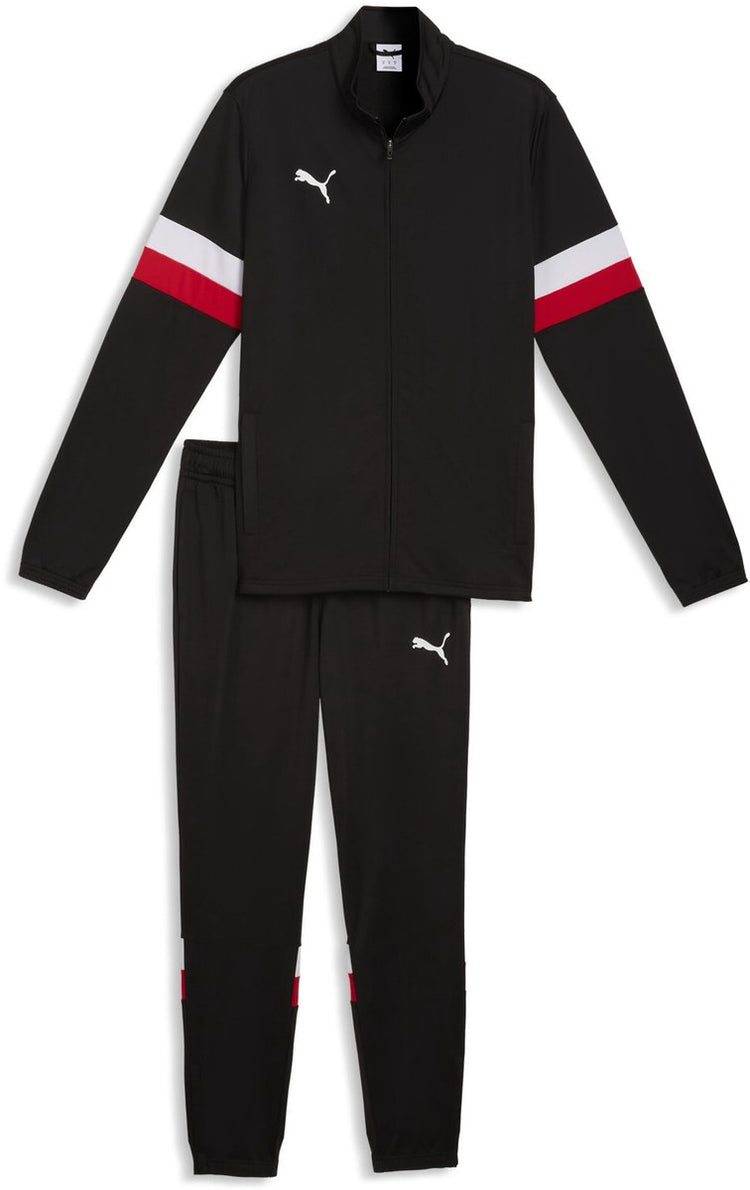 Puma individualrise tracksuit Herren-Trainingsanzug - Schwarz-Weiß-Rot