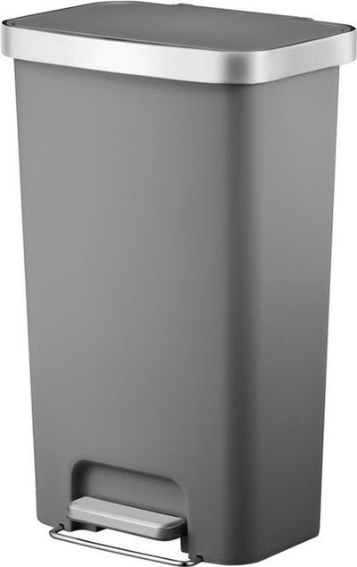 Eko - Hana Treteimer 45 Liter - Kunststoff - Grau - Abfalleimer